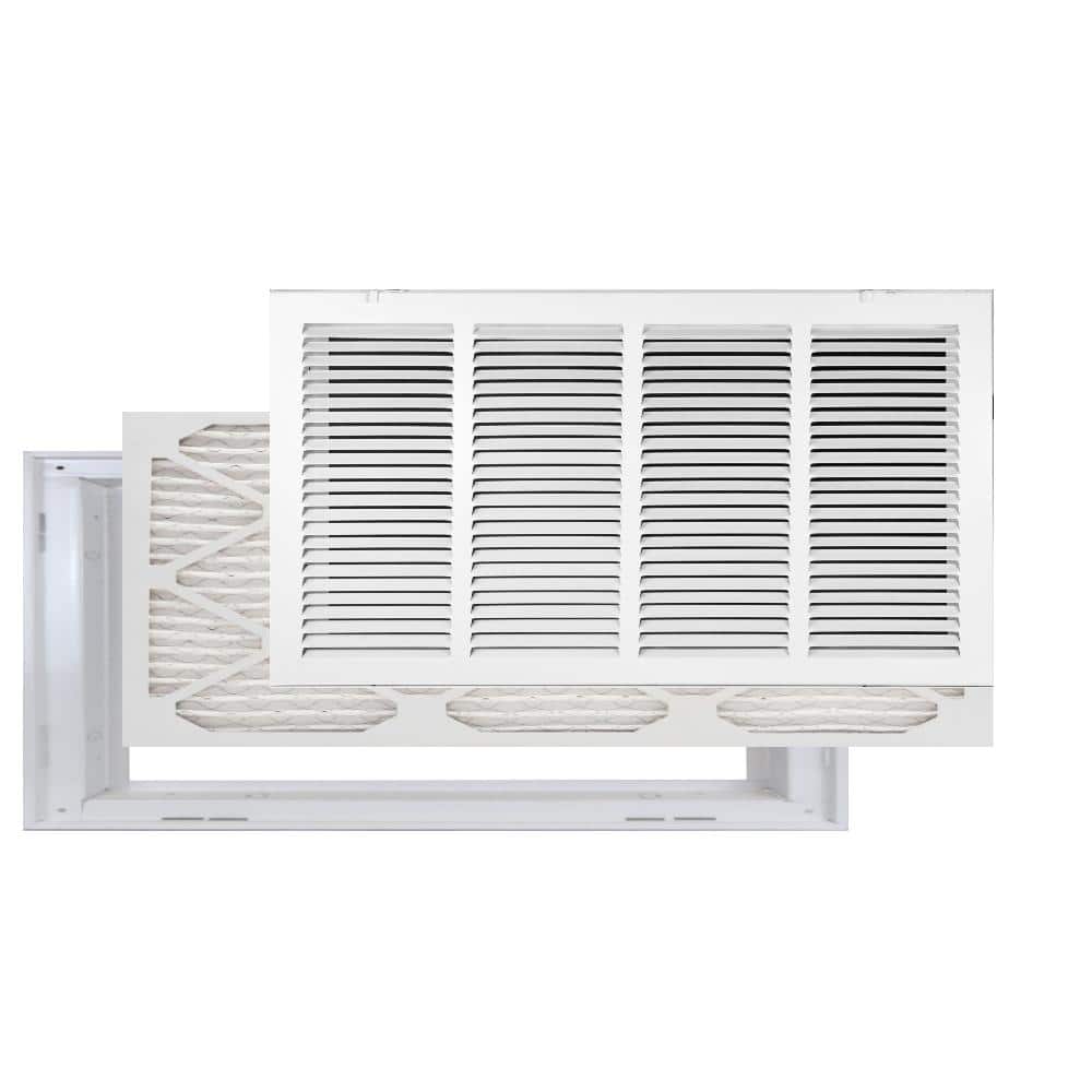 24 in. x 18 in. High Return Air Filter Grille with MERV 11 Filter Pre-Installed - Hercitys