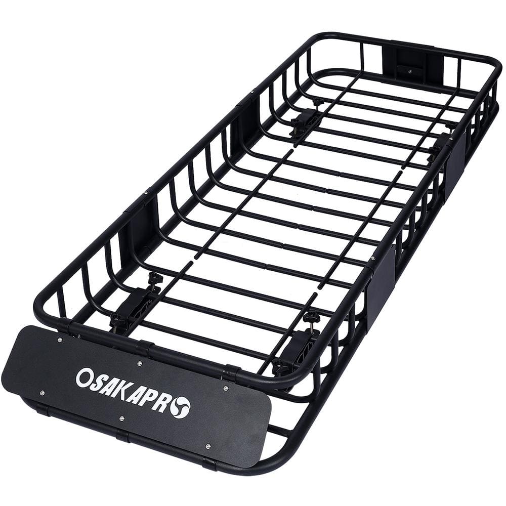 150 lbs. Capacity 64 in. Motoring Roof Rack Cargo Carrier with Steel Wind Fairing - Hercitys