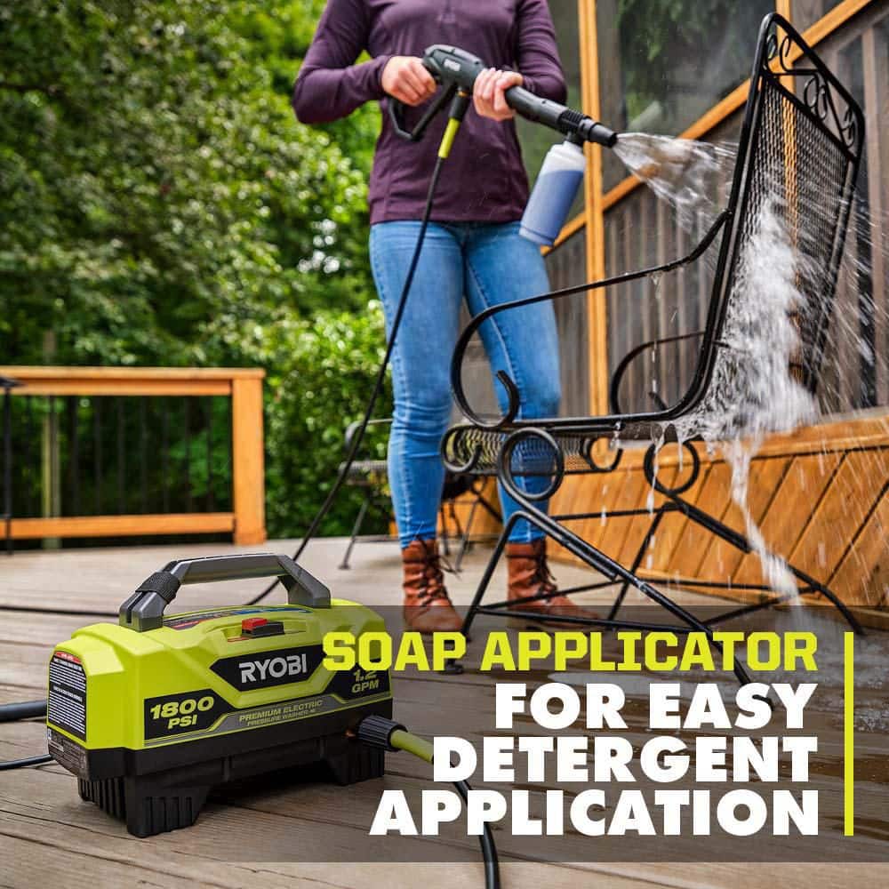 1800 PSI 1.2 GPM Cold Water Electric Pressure Washer with Surface Cleaner - Hercitys