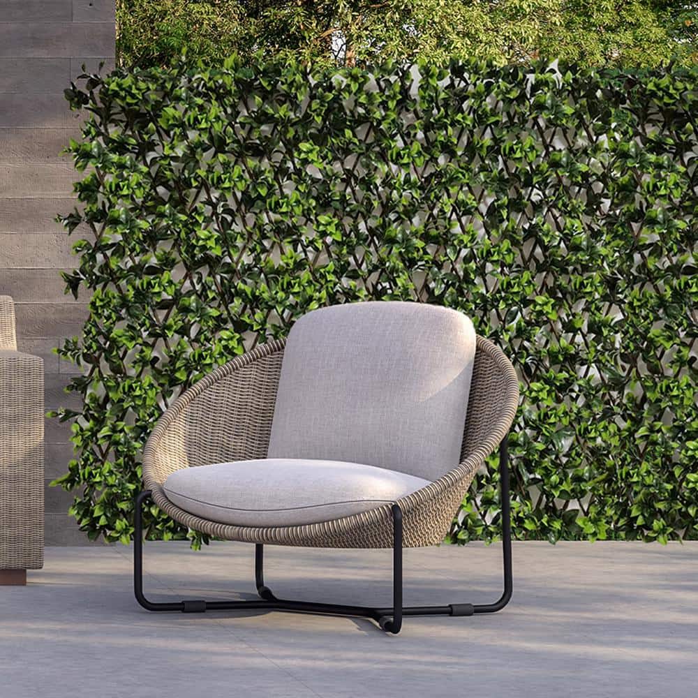 50.05”H x 32.05”W Closing Size Expandable Decorative Plastic Gardenia Leaf Fence Privacy Screen Patio Outdoor (2-Pack) - Hercitys