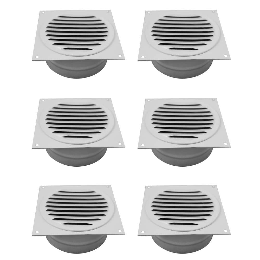 4 in. Bathroom Soffit Vent in White - Hercitys