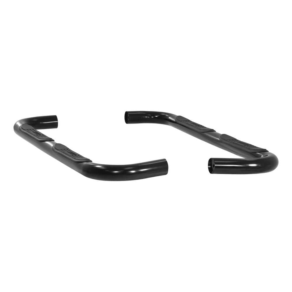 3-Inch Round Black Steel Nerf Bars, No-Drill, Select Jeep Cherokee - Hercitys