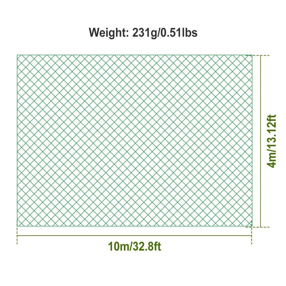 13 x 33 ft. Garden Netting Heavy Duty PE Anti Bird Netting Plants Fruits Tree Vegetables Protection Net 430sqft Coverage - Hercitys
