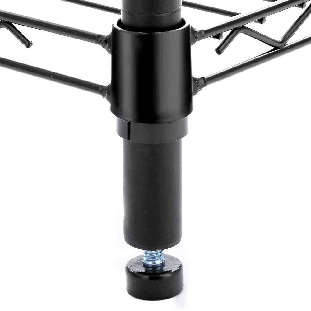 5 Tier Black Coating Utility Wire Shelving Unit 14 in. x 36 in. x 72 in. - Hercitys