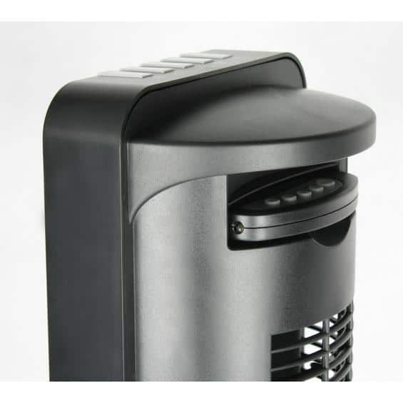 42 in. Tower Fan in Black with Oscillating, Remote Control, Sleep wind, Timer - Hercitys