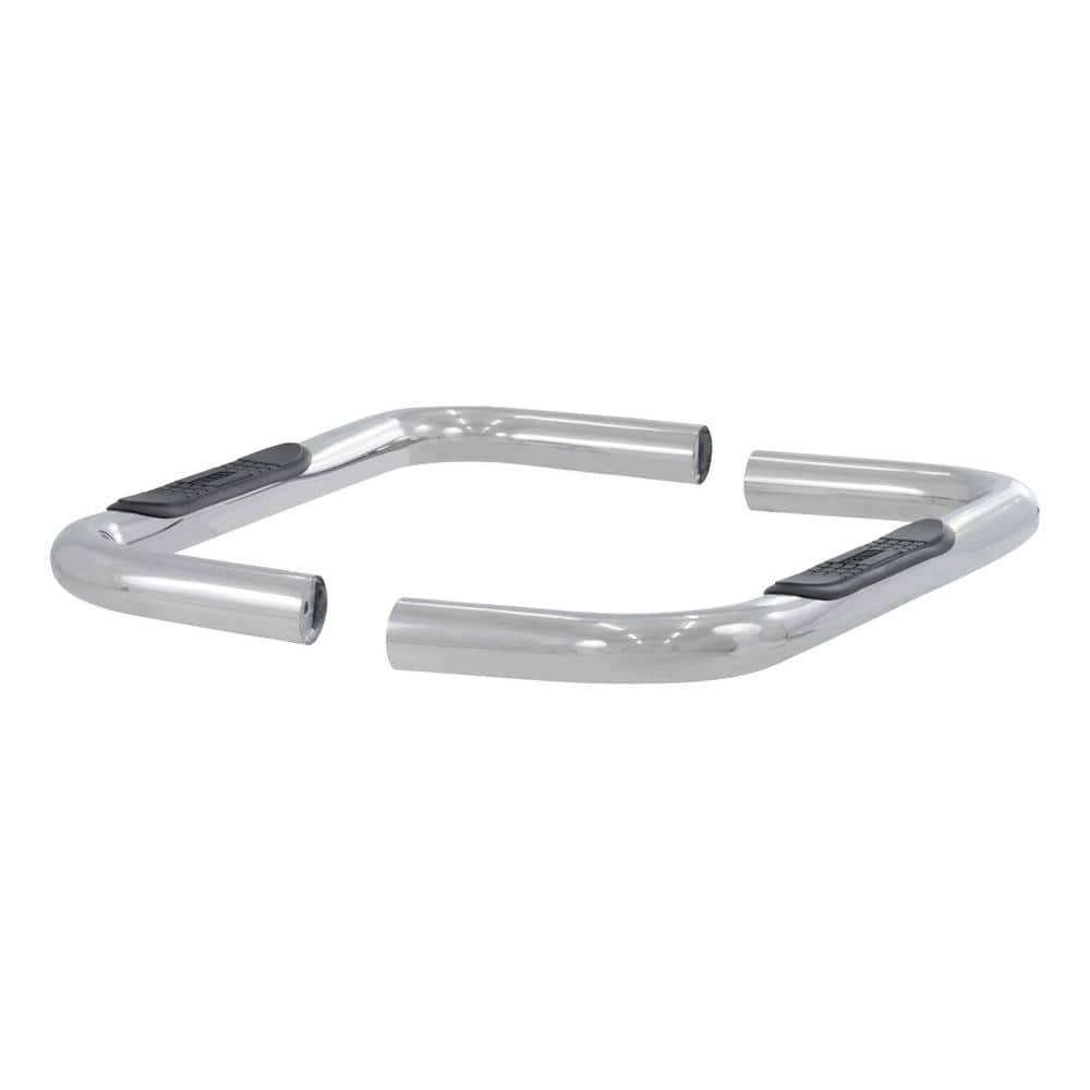 3-Inch Round Polished Stainless Steel Nerf Bars, No-Drill, Select Chevrolet, GMC Blazer K5 - Hercitys