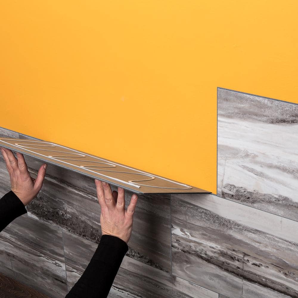 25.6 in. L x 14.8 in. W Louvre Granite No Grout Vinyl Wall Tile (21 sq. ft./case) - Hercitys