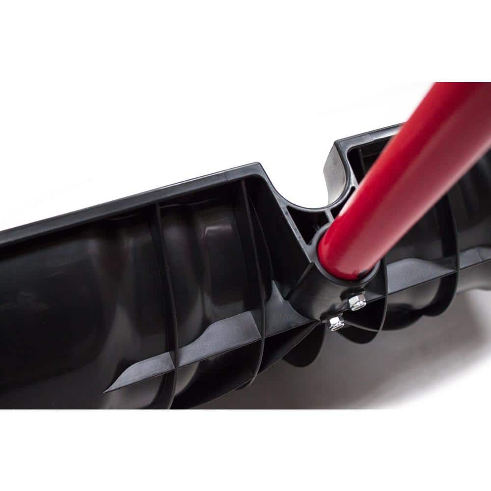22 in. Combination Snow Shovel with Fiberglass D-Grip Handle - Hercitys