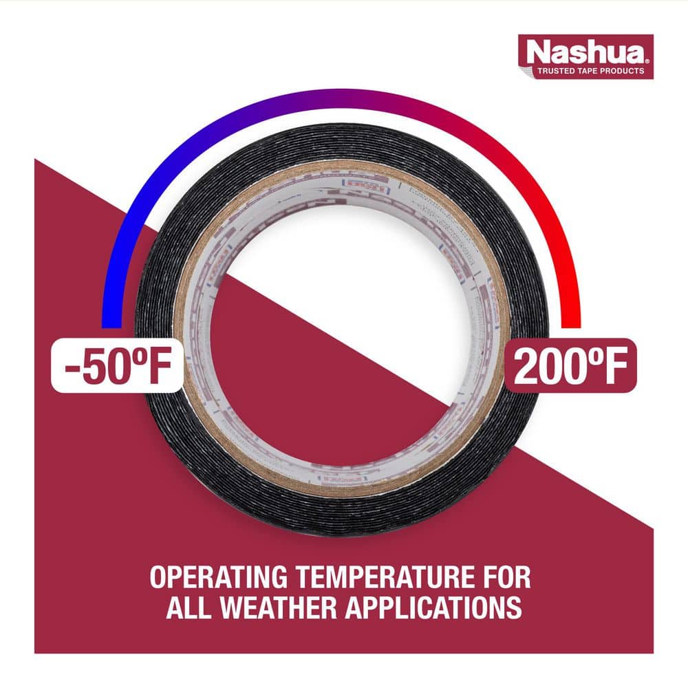 3 in. x 15 ft. (5 yds.) Aqua-Seal Waterproof Tape in Black - Hercitys