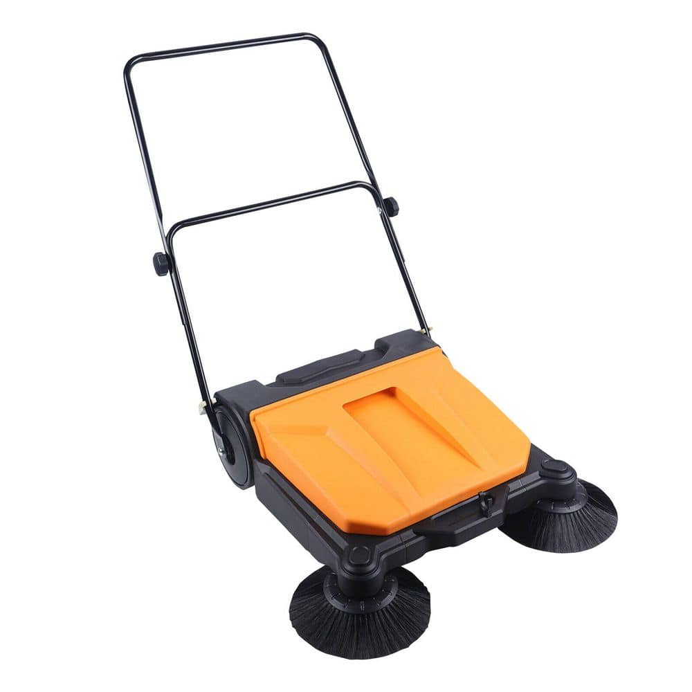 26 in. Handheld Sweeper Foldable Manual Push Floor Sweeper - Hercitys
