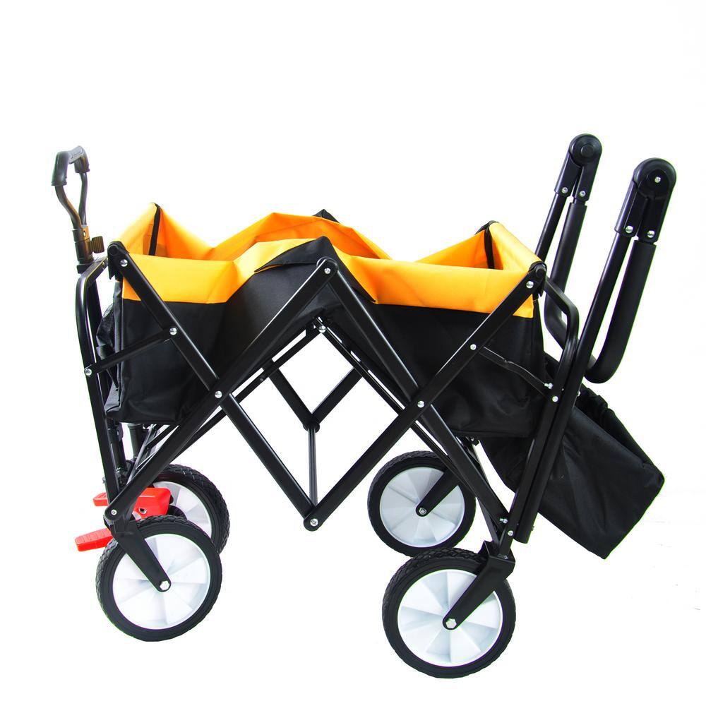 3 cu. ft. Steel Garden Cart, Black - Hercitys