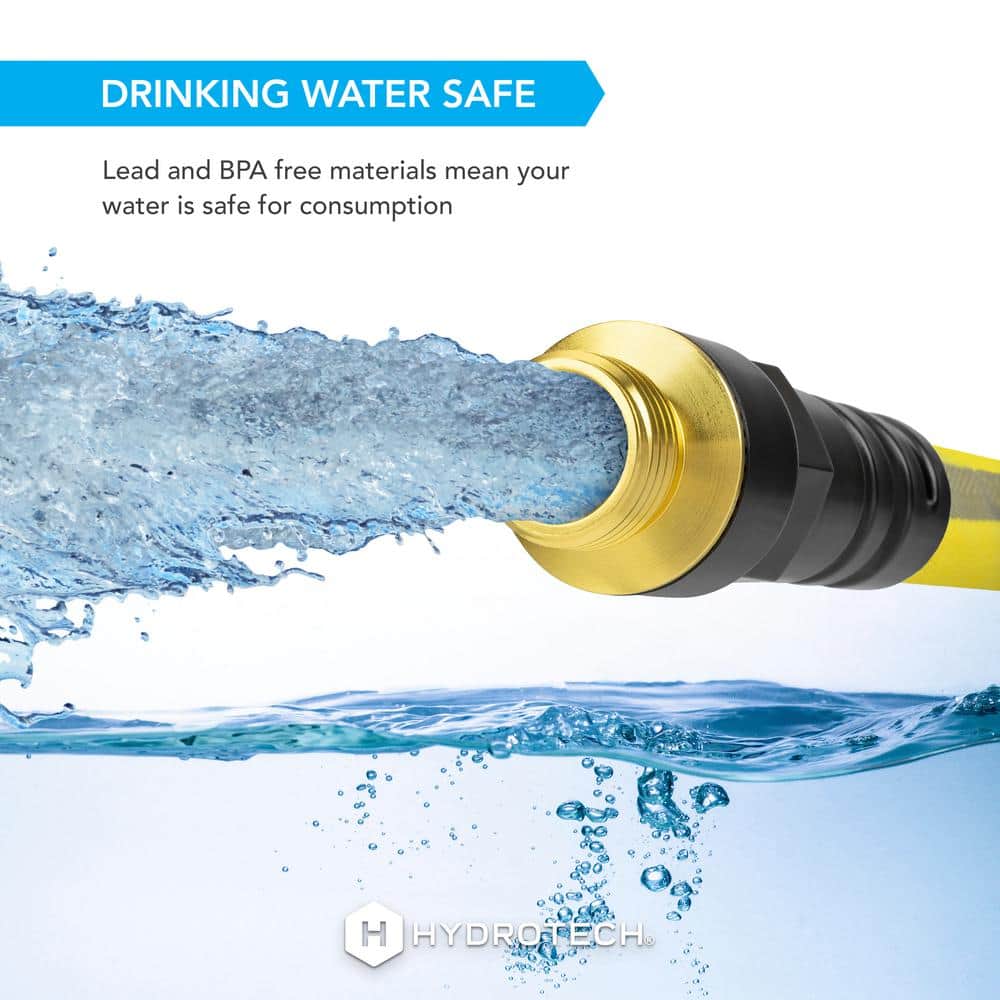 5/8 in. Dia x 100 ft. Flexible Flat Jacket Garden Water Hose - Hercitys