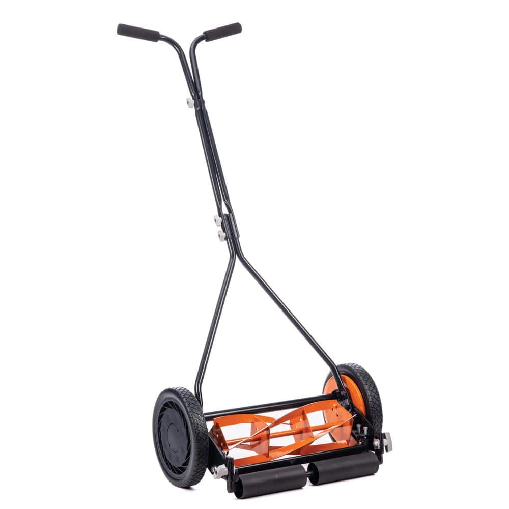 16 in. 4-Blade Manual Walk Behind Reel Lawn Mower - Hercitys