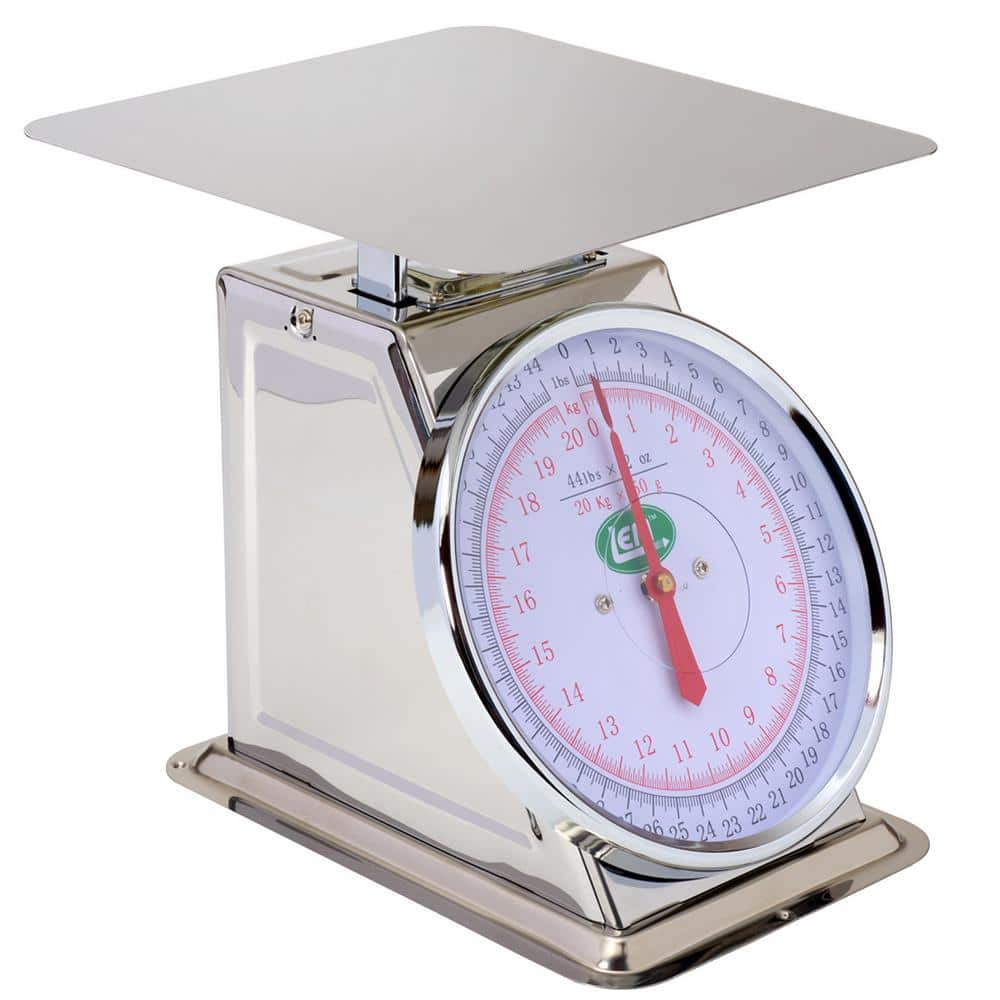 44 lb. Stainless Steel Analog Food Scale - Hercitys