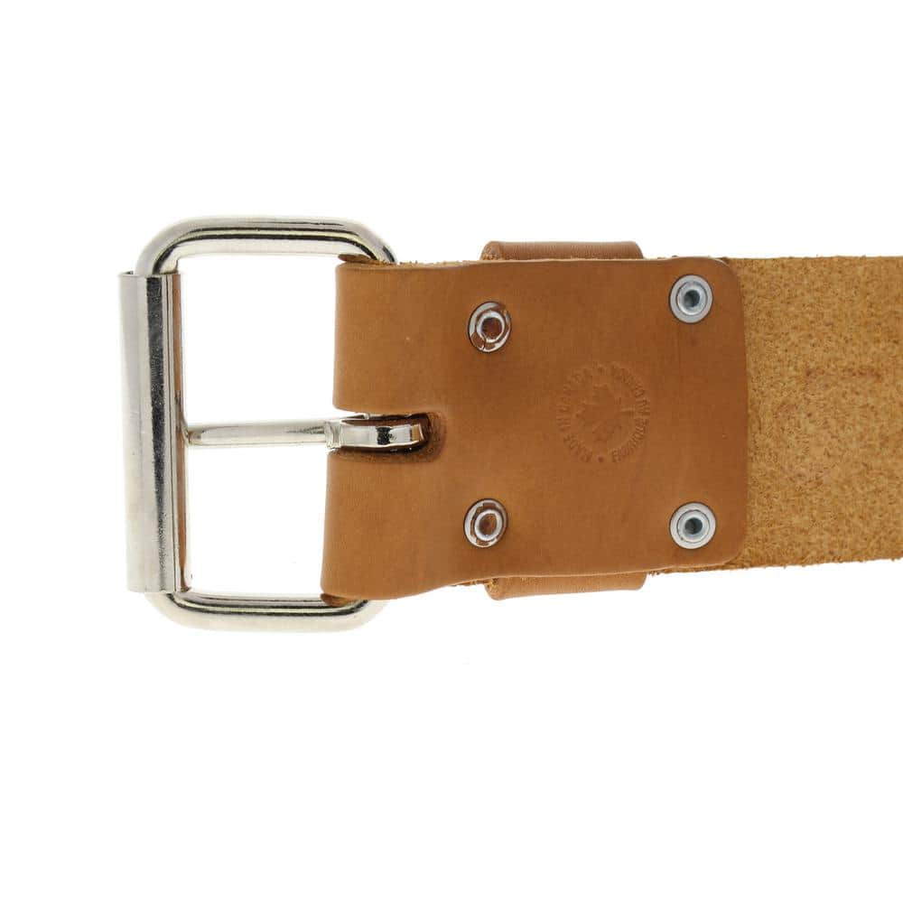 2 in. x 48 in. Premium Leather Roller Buckle Tool Belt Bag - Hercitys