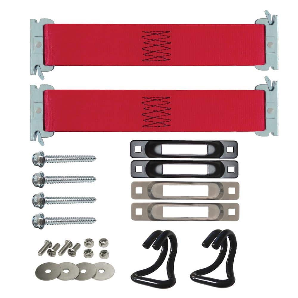 12 in. x 2 in. E-Track Strap Kit with Hooks and Fasteners - Hercitys