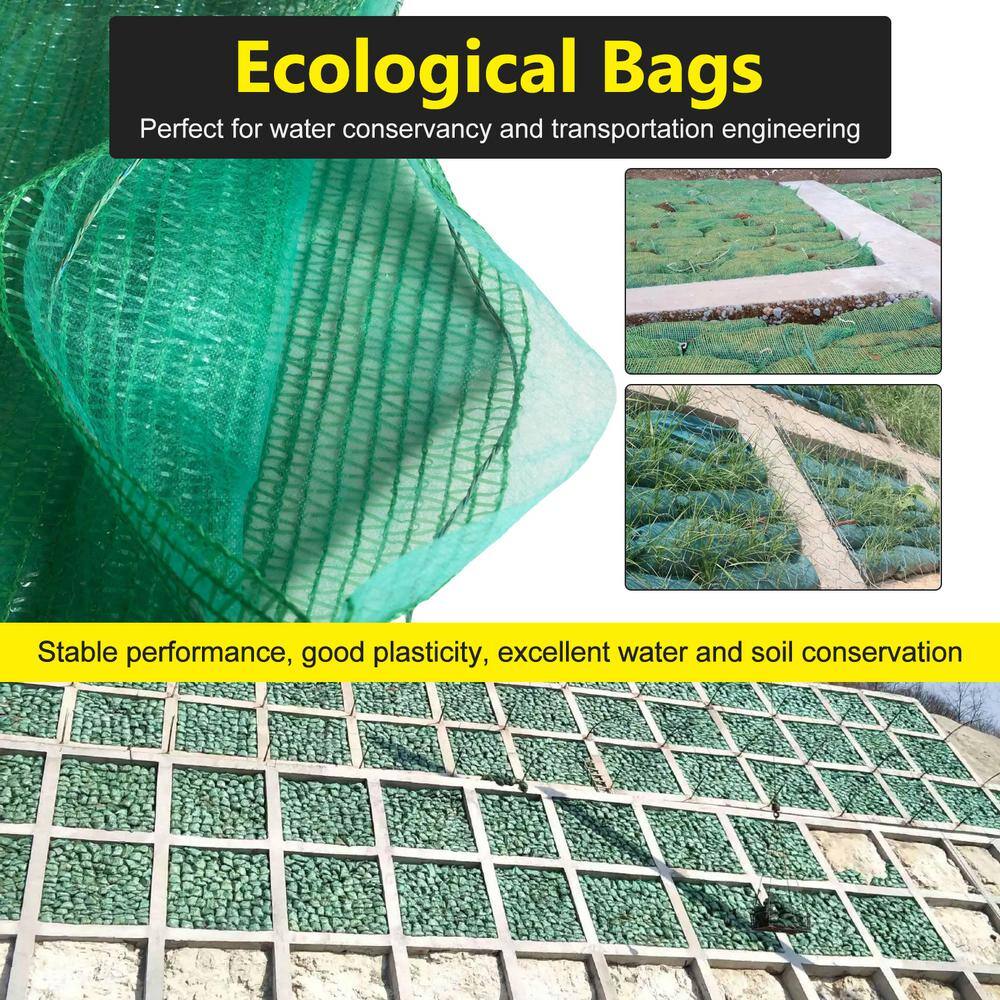 15.7 in. x 23.6 in. Double Layer Grass Bag Slope Protection And Environmental Protection/River Treatment, (30-Pack) - Hercitys