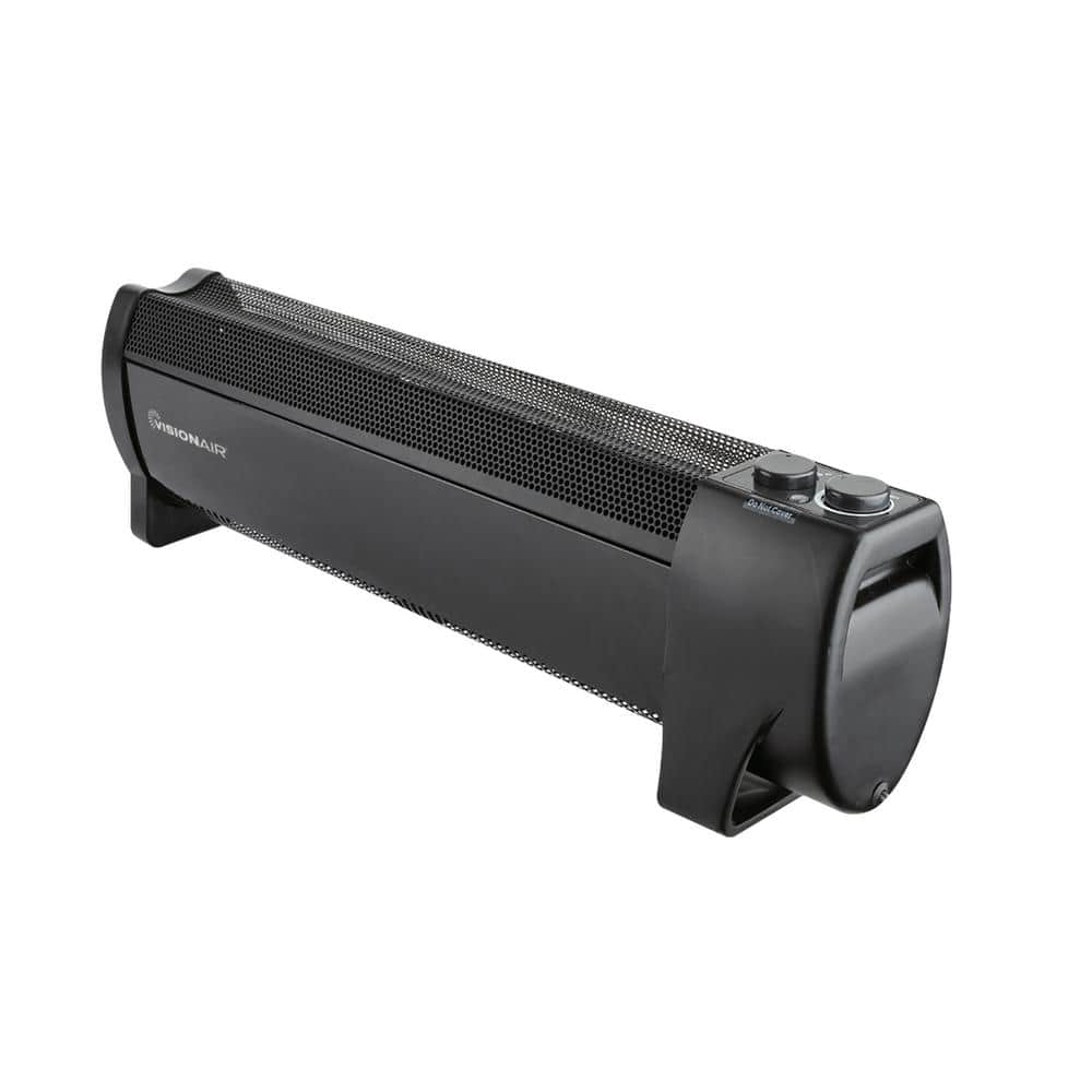 27 in. 750-Watt/1500-Watt Convection Baseboard Electric Heater with Wire Heating Element - Hercitys