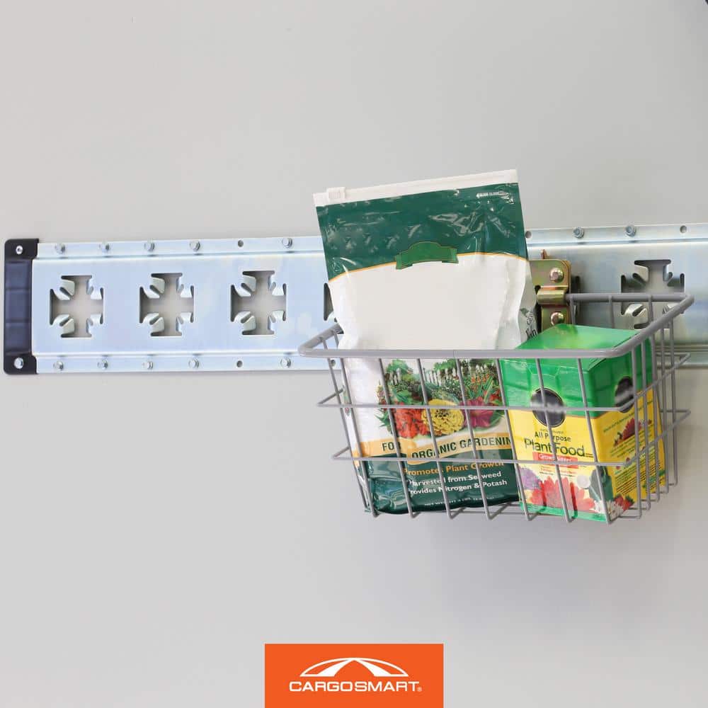 12 in. W x 6 in. H Small Steel Track Basket - Hercitys