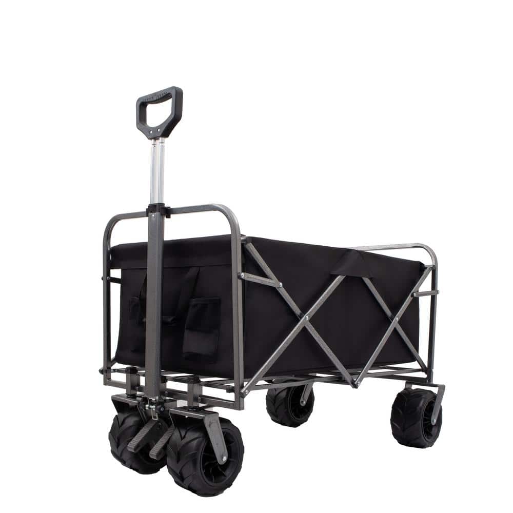 2 cu. ft. Outdoor or Indoor Steel Wood Rack Storage Mover – Rolling Wheeled Metal Garden Cart – Wood Moving Equipment - Hercitys