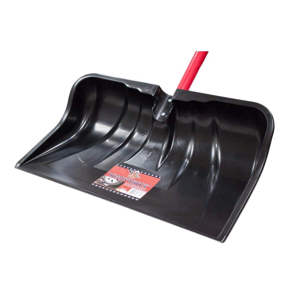 22 in. Combination Snow Shovel with Fiberglass D-Grip Handle - Hercitys