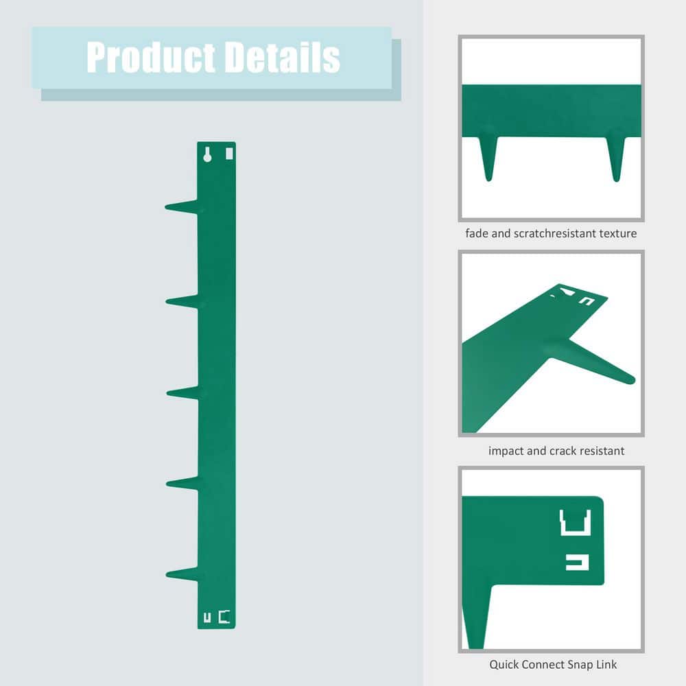 (2-Pack) Heavy Duty Corten Steel Landscape Edging, 42 in. Strips, 8 in. Depth Metal Edging for Landscaping - Hercitys