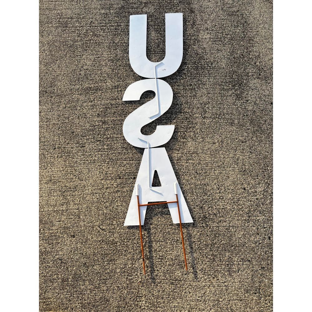36 in Metal July 4th Independence Day USA Garden Stake - Hercitys
