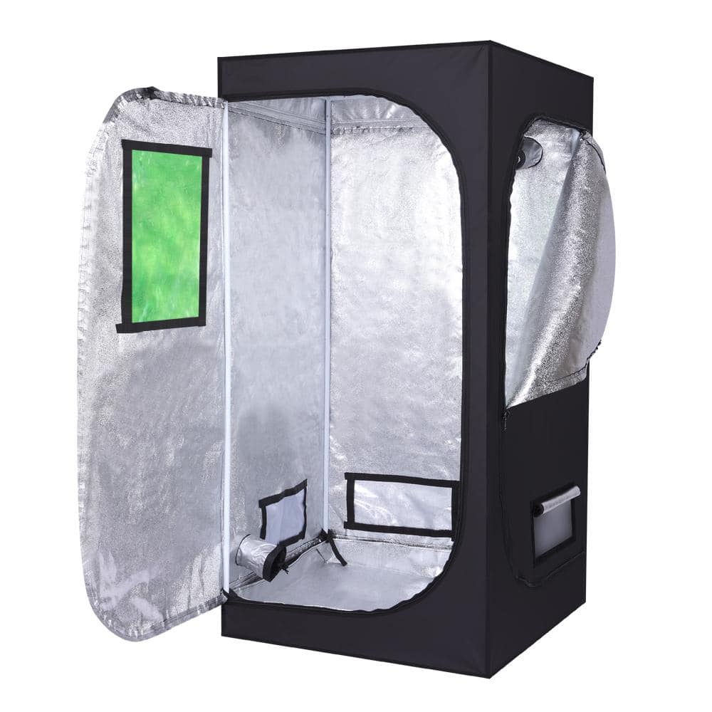 2.6 ft. W x 5.2 ft. H Black Grow Tent - Hercitys