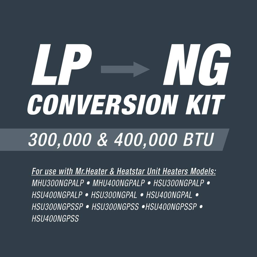 300K/400K BTU LP to NG Conversion Kit - Hercitys