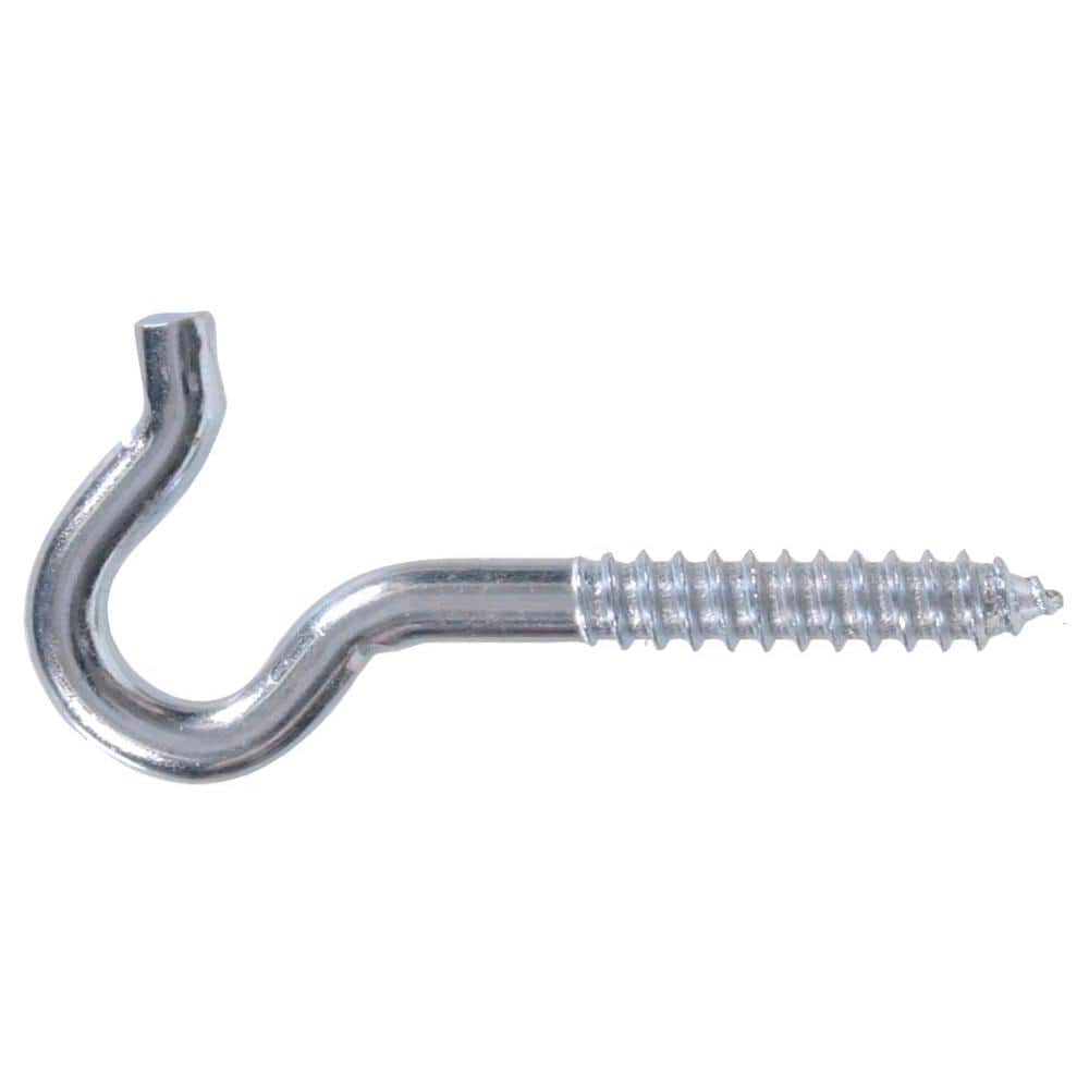 3/8 x 4-7/8 in. Zinc-Plated Heavy Duty Screw Hook (10-Pack) - Hercitys