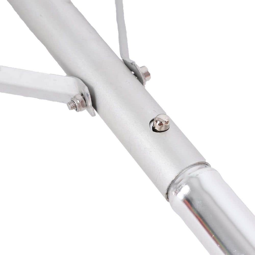 252 in. x 6 in. x 25 in. Lightweight Aluminum Expandable Handle Robust Roof Rake Shovel - Hercitys