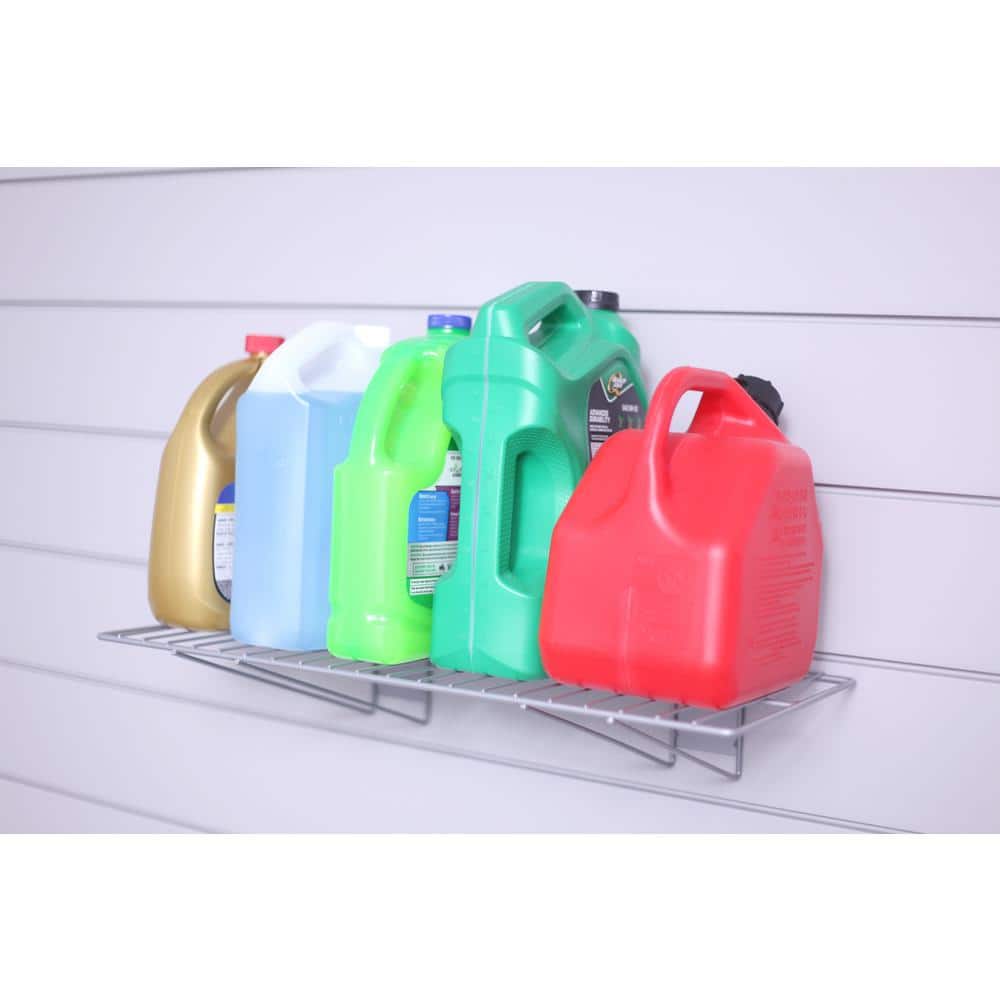 24 in. L x 12 in. W Slatwall Steel Wire Bracket Shelf (2-Pack) - Hercitys