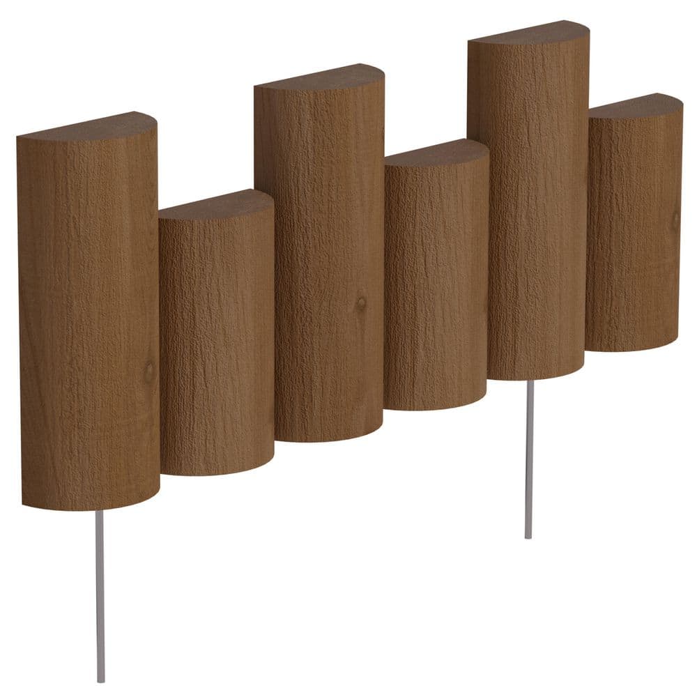 18 in. Half Log Edging (6-Pack) - Hercitys