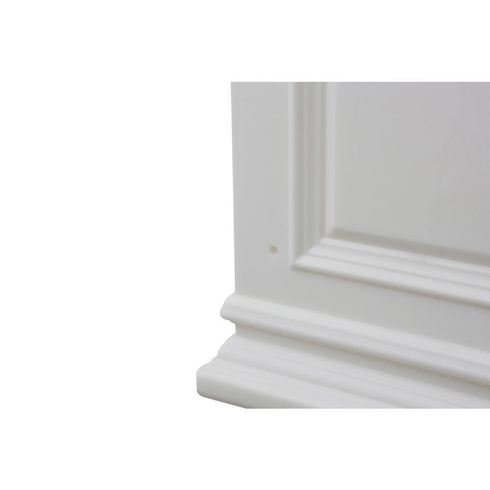 30 in. White Covington Trough - Hercitys