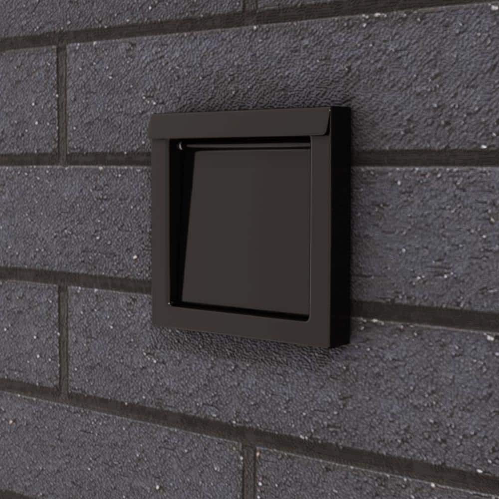 4 in. Powder Coated Steel Black Dryer Vent - Hercitys