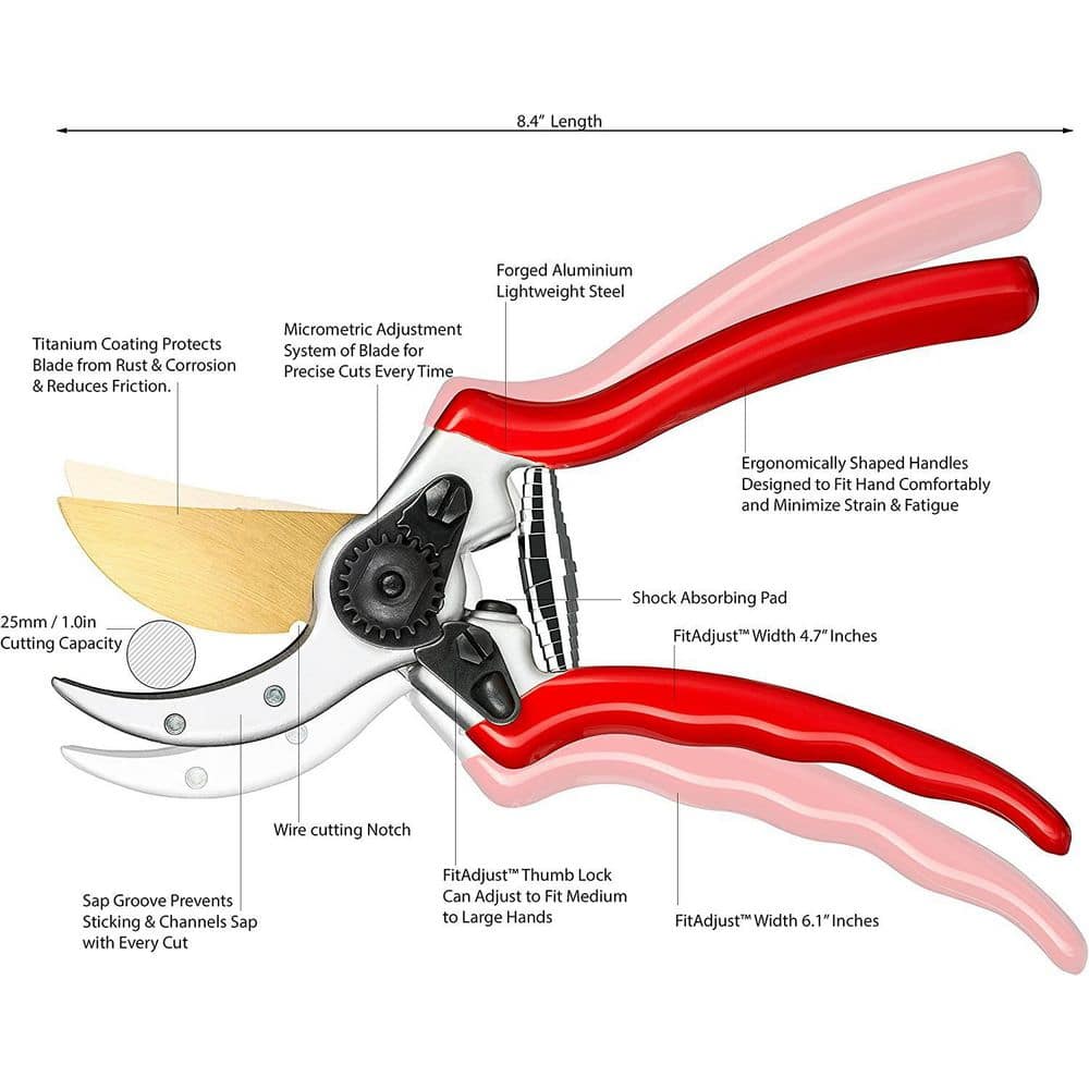 2.42 in. W x 8.5 in. L Grass Shears - Hercitys