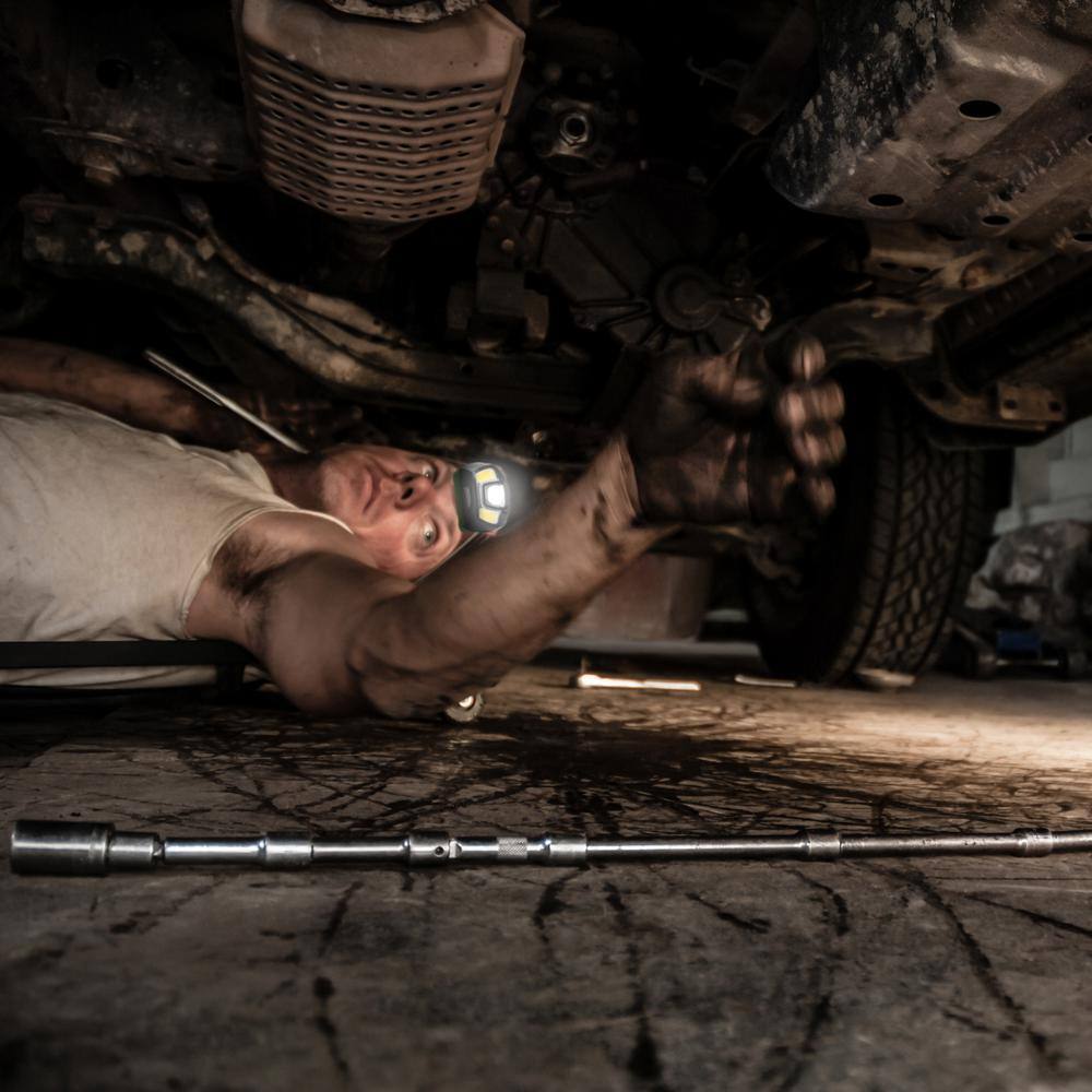 250 Lumens LED Rechargeable Weatherproof Lithium-ion Tiltable HeadLamp with Flood/Spot/Strobe Modes and Charger - Hercitys