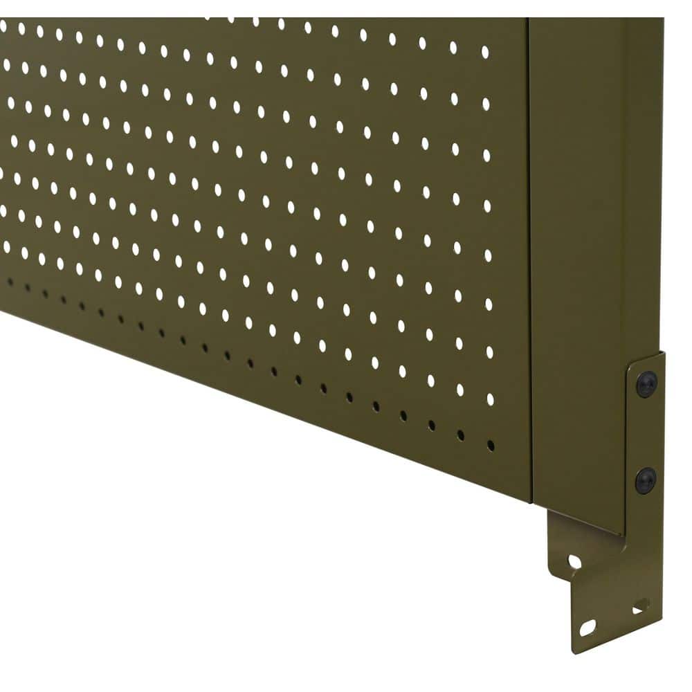 46 in. Gloss Army Green Steel Pegboard Attachment - Hercitys