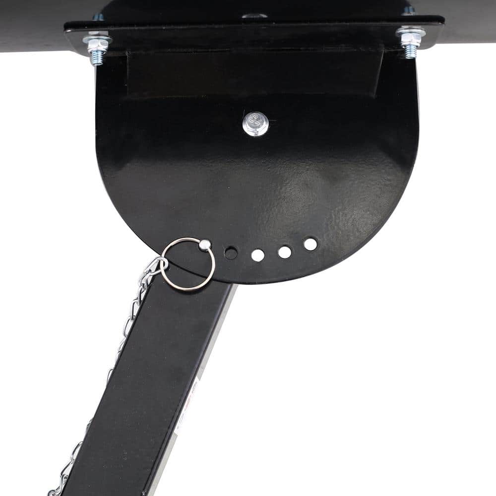 47 in. Sheet Metal Handle Steel Snow Shovel Rolling Pusher with 29 in. Blade and 10 in. Wheels in Black and Red - Hercitys