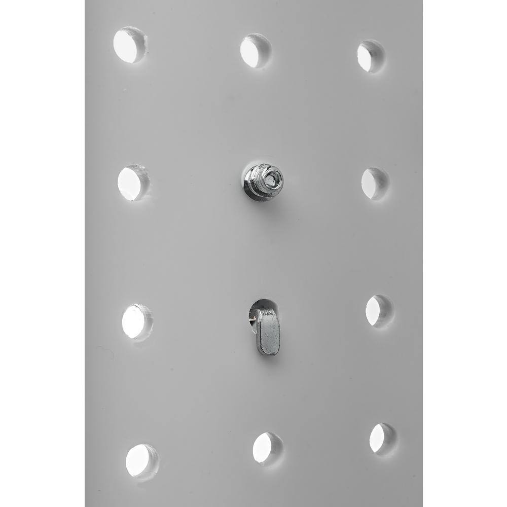 2-1/4 in. Curved 2 in. I.D. Zinc Plated Steel Pegboard Hook (10-Pack) - Hercitys