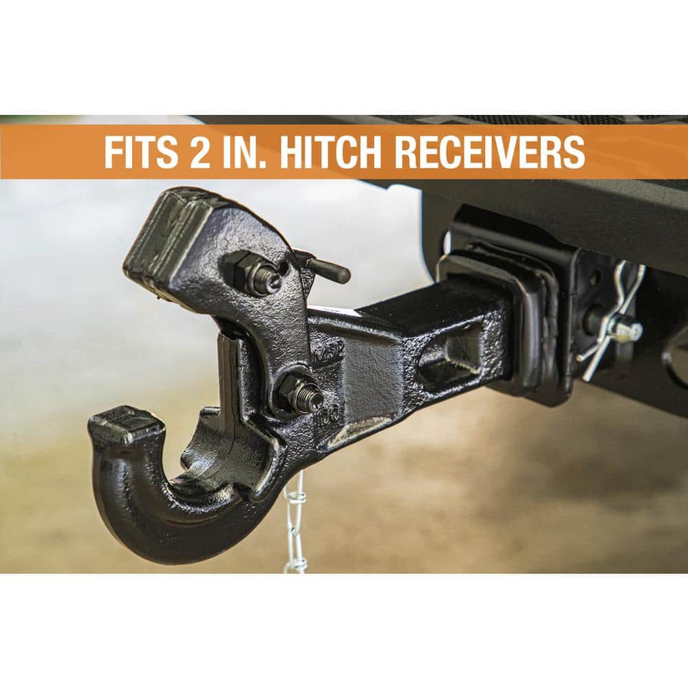 5 Ton Pintle Hook Towing Hitch Mount Fits 2 in. Reciever - Hercitys