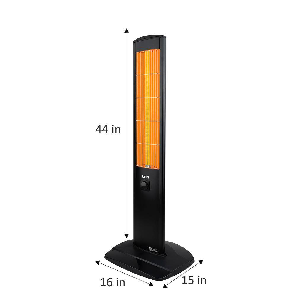 1500-Watt Micatronic MT15, Tower Space Heater, Free Standing Electric Heater with Thermostat - Hercitys