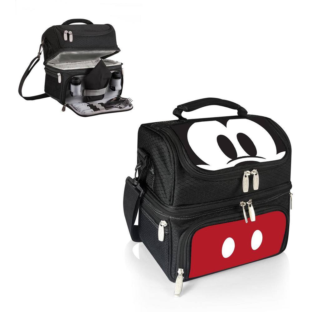 3 Qt. 8-Can Mickey Mouse Pranzo Lunch Tote Cooler in Black - Hercitys