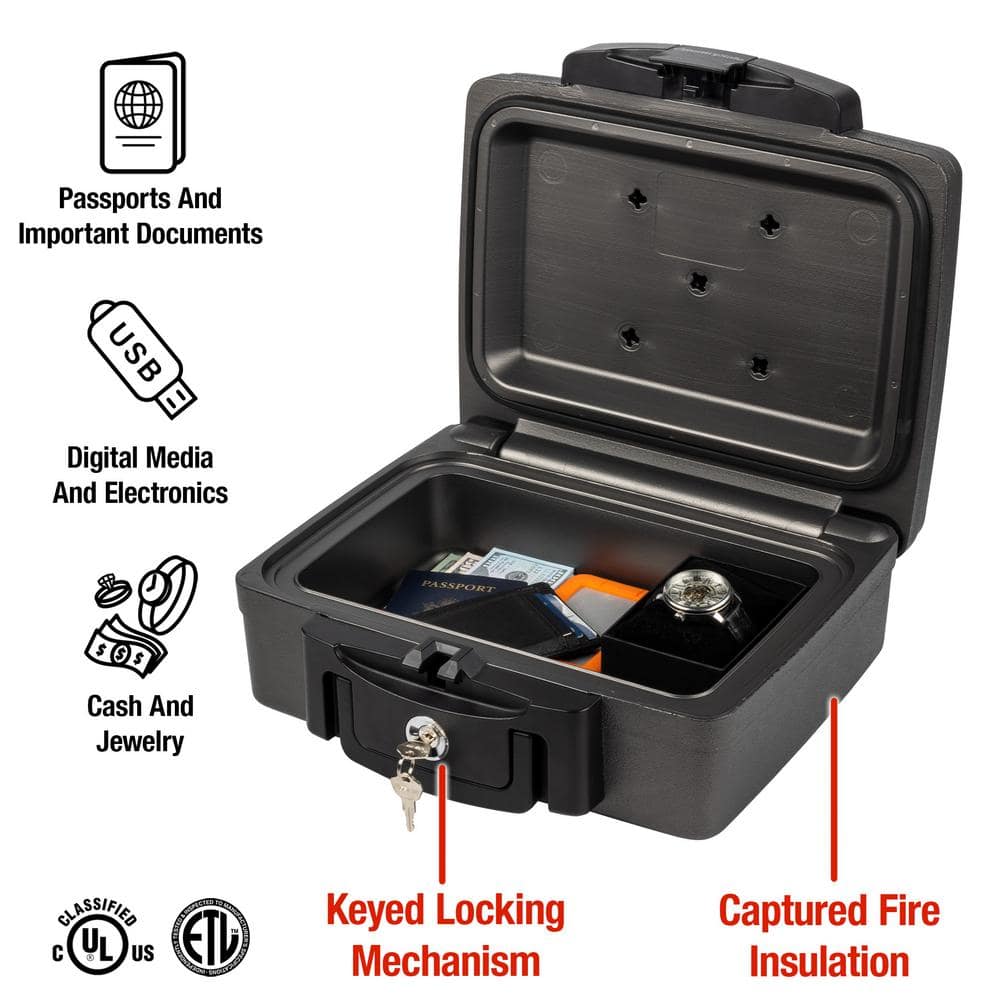 0.17 cu. ft. Fireproof and Waterproof Safe Box - Hercitys