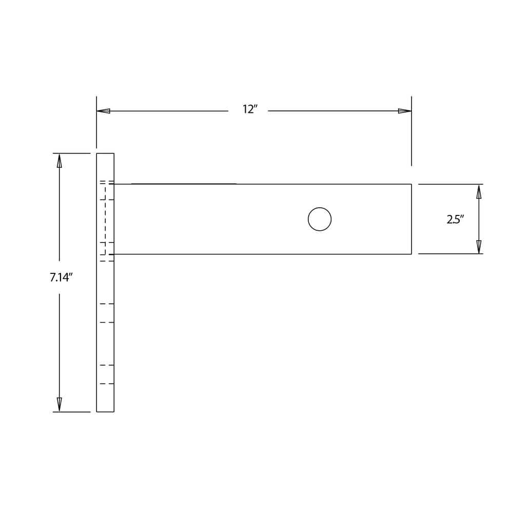 3-Position Pintle Hook Mount for 2-1/2 in. Receiver-20,000 M.G.T.W. - Hercitys