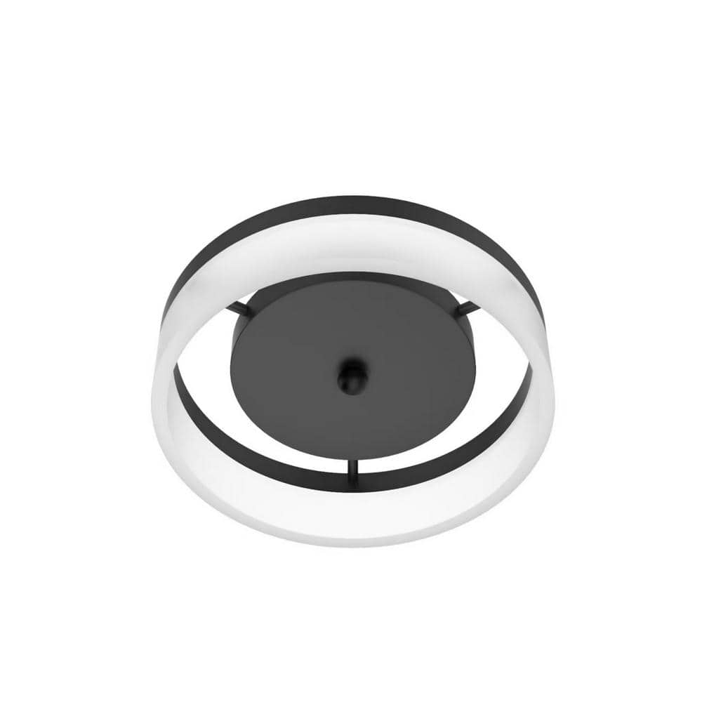 13.80 in. Black LED Flush Mount - Hercitys