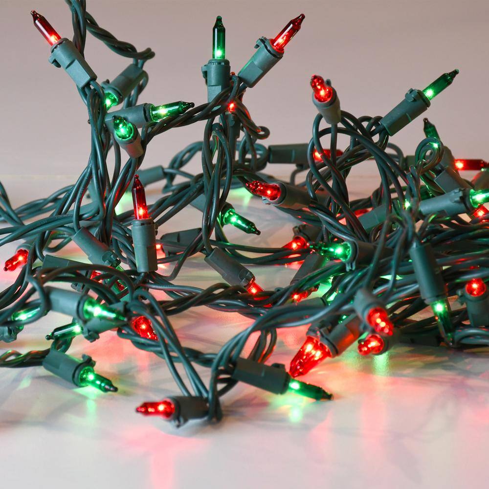 200-Light Red and Green Mini String Light - Hercitys