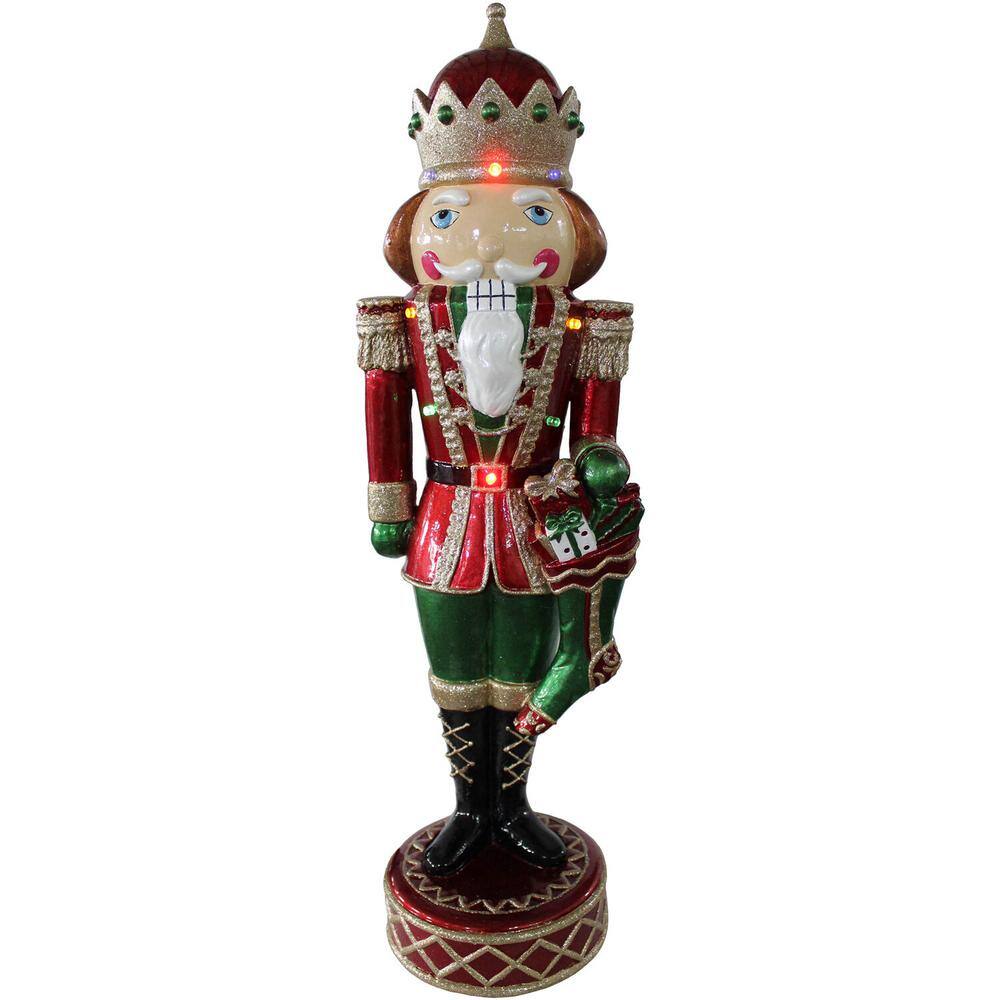 22 in. Musical Christmas Nutcracker with LED Multi-Color Lights - Hercitys