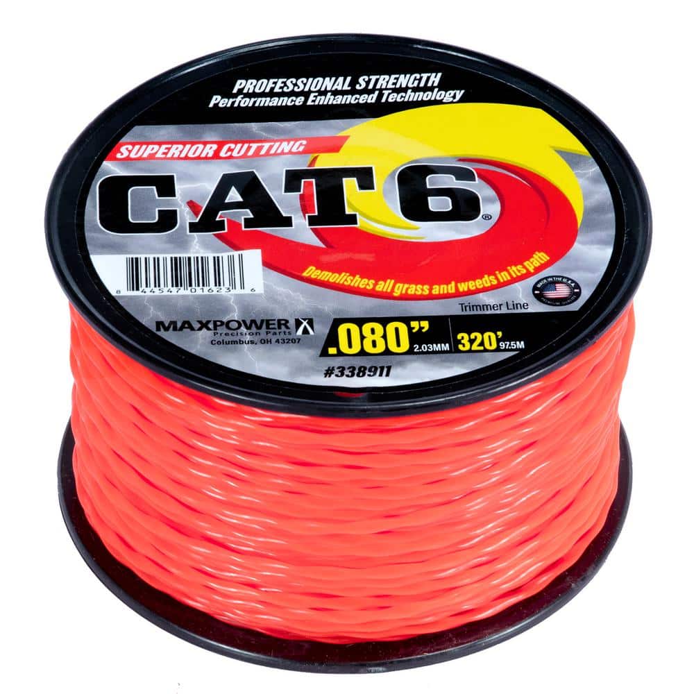 0.080 in. x 320 ft. CAT6 Twisted Trimmer Line - Hercitys