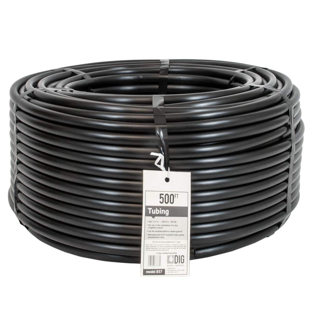 1/2 in. (.700 O.D.) x 500 ft. Poly Drip Irrigation Tubing - Hercitys